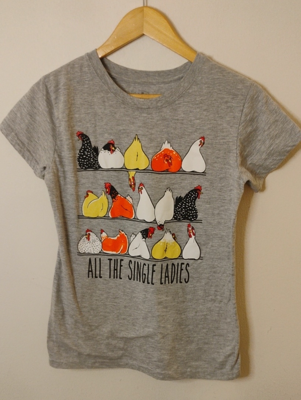 All The Single Ladies Grey Graphic Tee - Women's Short Sleeve